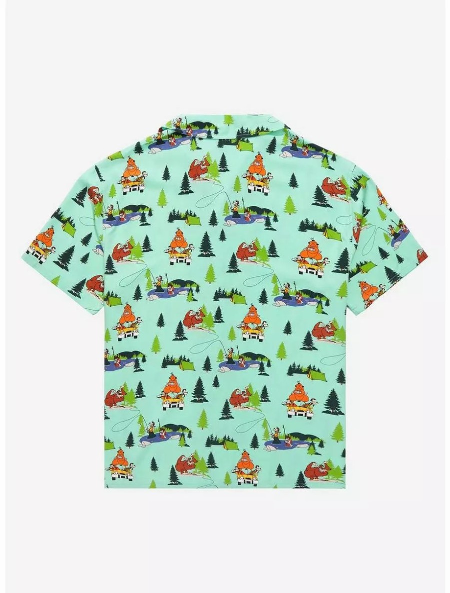 Button-Up Tops * | Our Universe A Goofy Movie Camping Scenes Woven Button-Up Boxlunch Exclusive