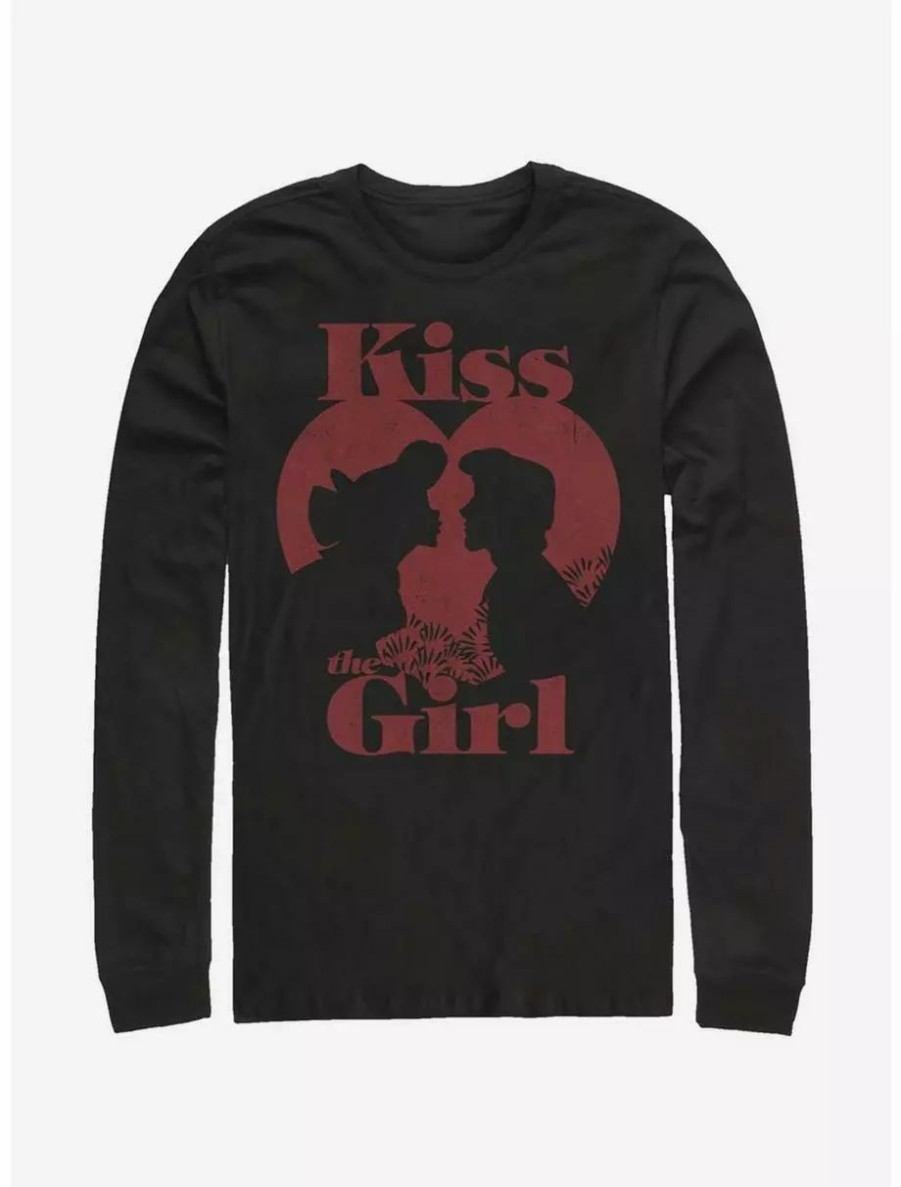 Long Sleeves * | Boxlunch Disney The Little Mermaid Kiss The Girl Long-Sleeve T-Shirt