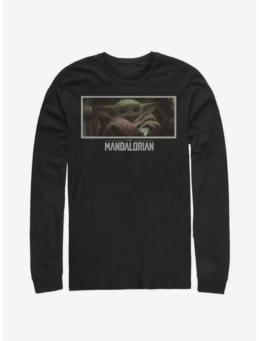 Long Sleeves * | Boxlunch Star Wars The Mandalorian The Stare Long-Sleeve T-Shirt