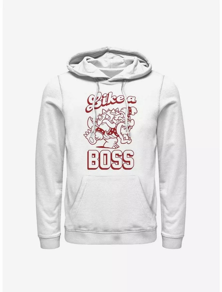 Hoodies * | Boxlunch Nintendo Mario Bowser Like A Boss Hoodie