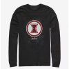 Long Sleeves * | Boxlunch Marvel Black Widow Hex Long-Sleeve T-Shirt