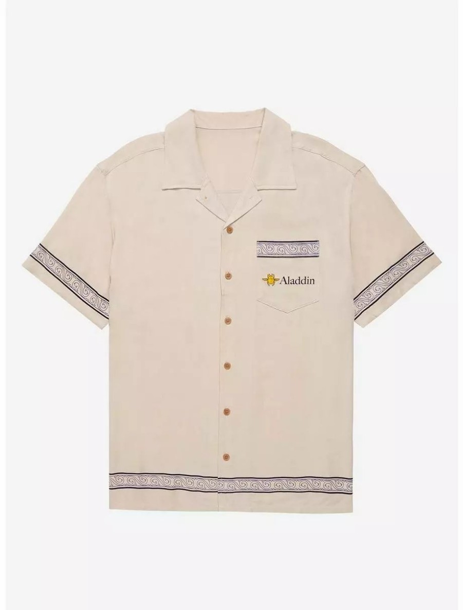 Button-Up Tops * | Disney Aladdin Cave Of Wonders Woven Button-Up Boxlunch Exclusive