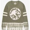 Jerseys * | Jurassic World: Dominion T-Rex Logo Dip-Dye Hype Jersey Boxlunch Exclusive