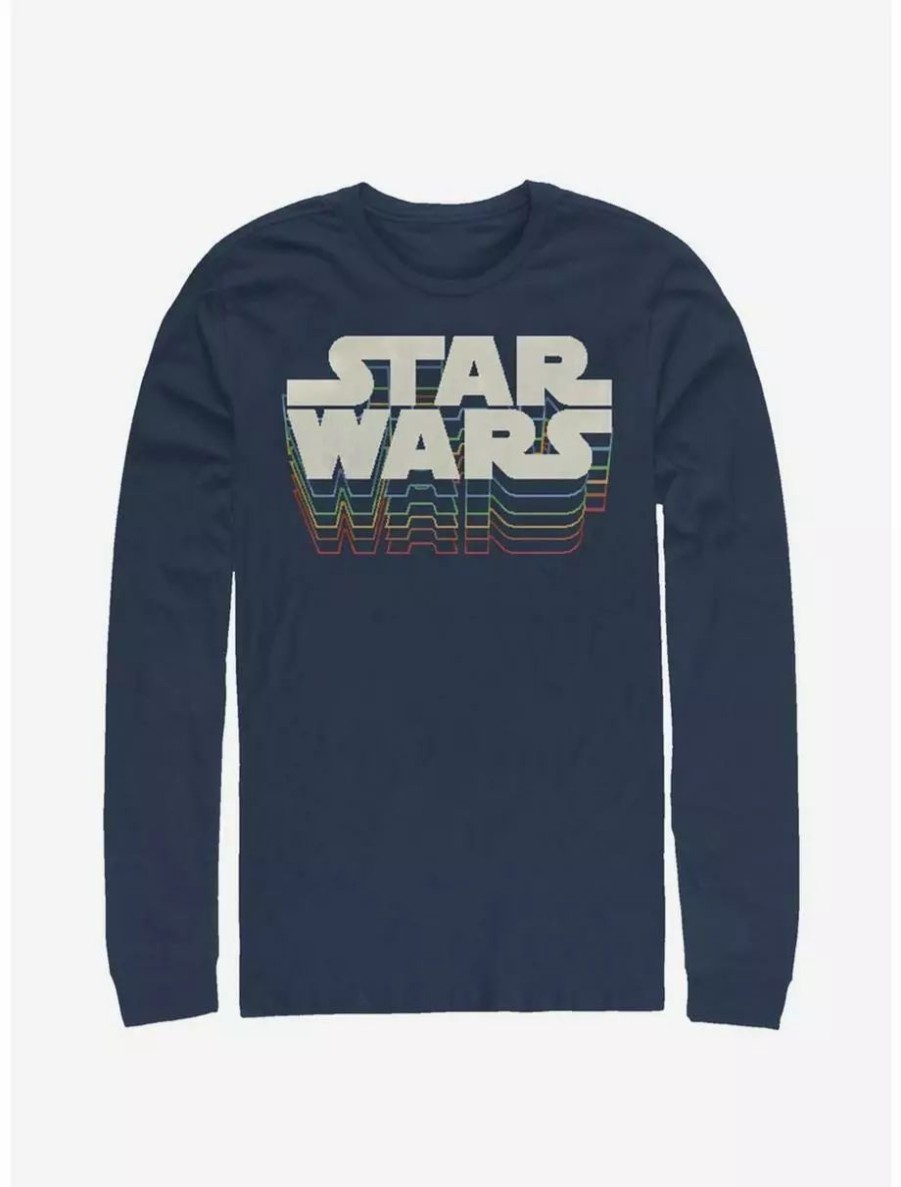 Long Sleeves * | Boxlunch Star Wars Retro Gradient Long-Sleeve T-Shirt