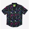 Button-Up Tops * | Boxlunch Rsvlts Invader Zim Operation Impending Doom 2 Kunuflex Short Sleeve Shirt