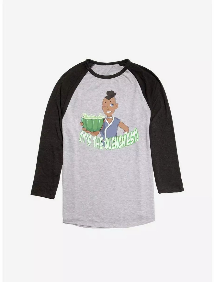 Long Sleeves * | Boxlunch Avatar: The Last Airbender Sokka'S Cactus Juice Raglan