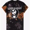 Graphic Tees * | Disney The Nightmare Before Christmas Keepin' It Creepy Women'S Tie-Dye T-Shirt Boxlunch Exclusive