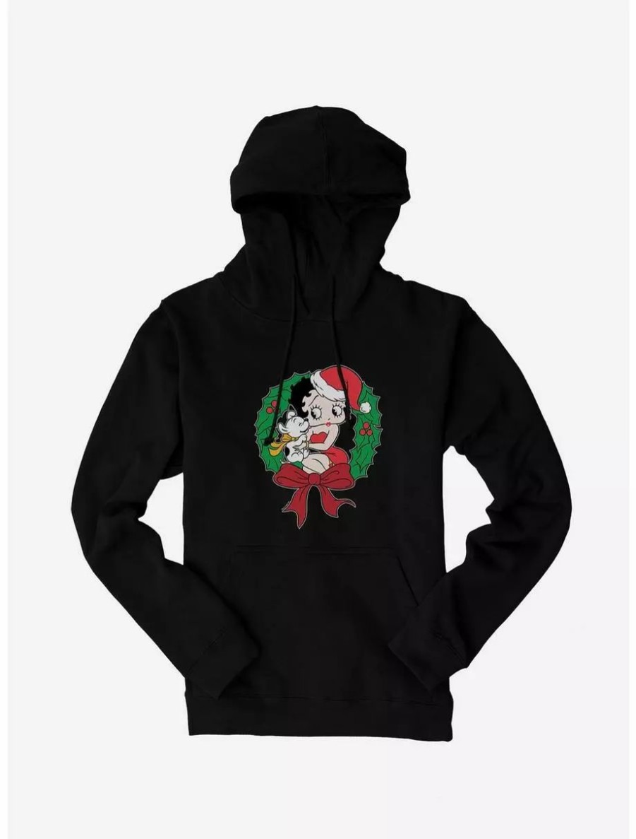 Hoodies * | Boxlunch Betty Boop Pudgys Wreath Hoodie