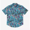 Button-Up Tops * | Boxlunch Rsvlts Marvel Guardians Of The Galaxy "Rocket'S Rockets" Kunuflex Short Sleeve Shirt