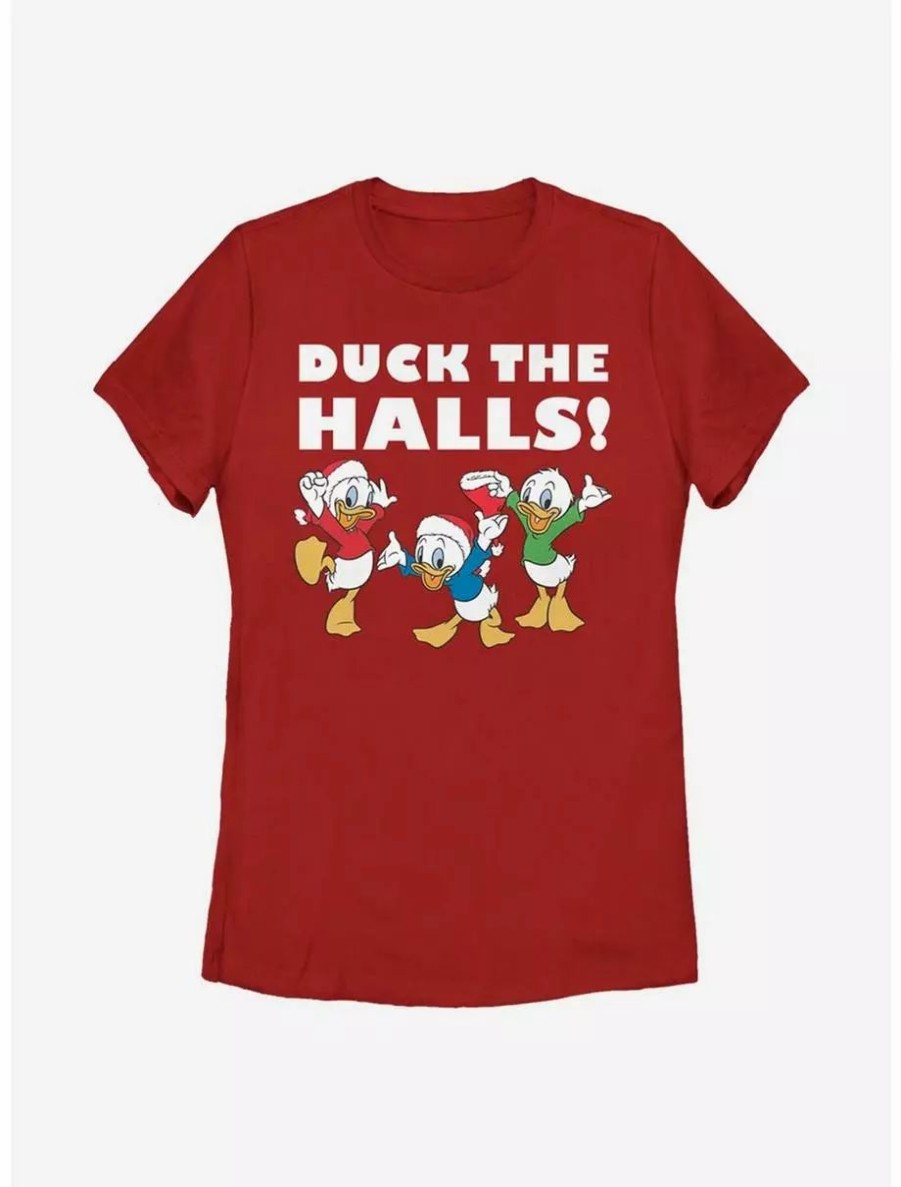 Graphic Tees * | Boxlunch Disney Huey, Dewey And Louie Holiday Womens T-Shirt