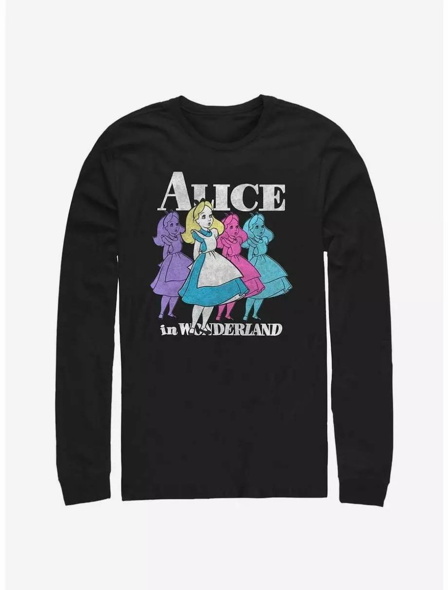 Long Sleeves * | Boxlunch Disney Alice In Wonderland Trippy Alice Long-Sleeve T-Shirt