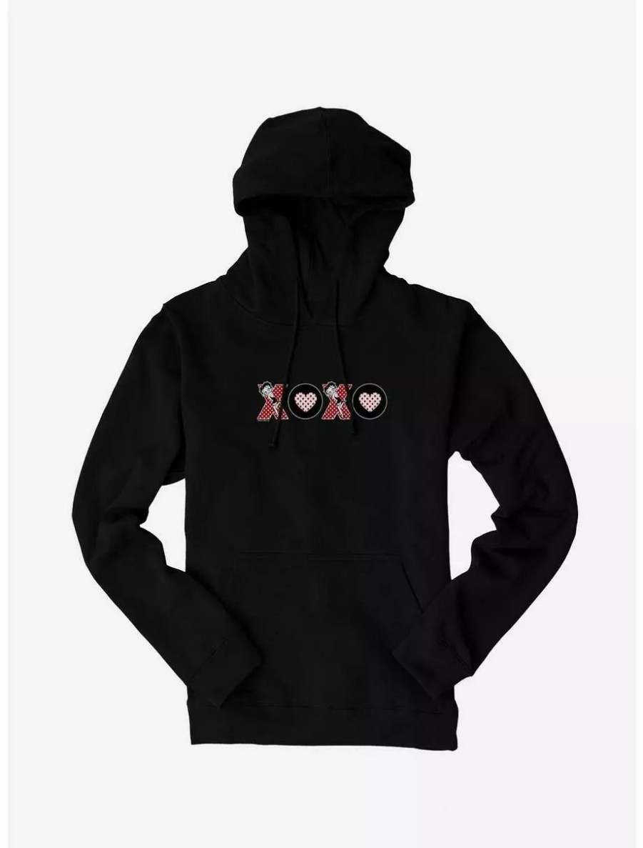 Hoodies * | Boxlunch Betty Boop Polka Dot Xo Hoodie