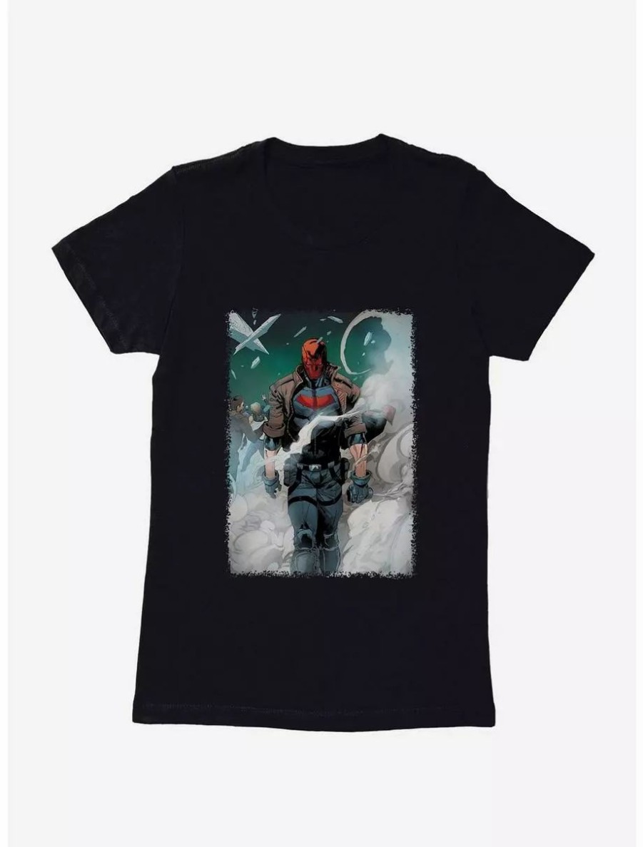 Graphic Tees * | Boxlunch Dc Comics Red Hood Smoke Womens T-Shirt