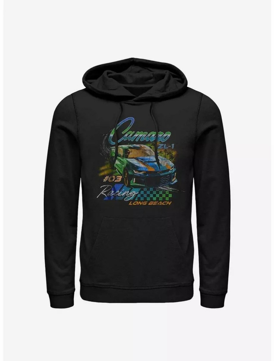 Hoodies * | Boxlunch General Motors Camaro Racer Long Beach Hoodie