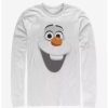 Long Sleeves * | Boxlunch Disney Frozen Olaf Face Long-Sleeve T-Shirt