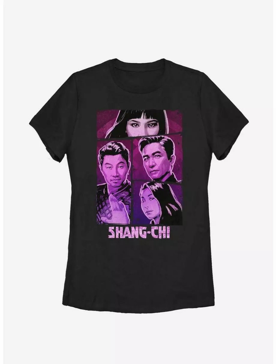 Graphic Tees * | Boxlunch Marvel Shang-Chi And The Legend Of The Ten Rings Neon Panel Shang Womens T-Shirt