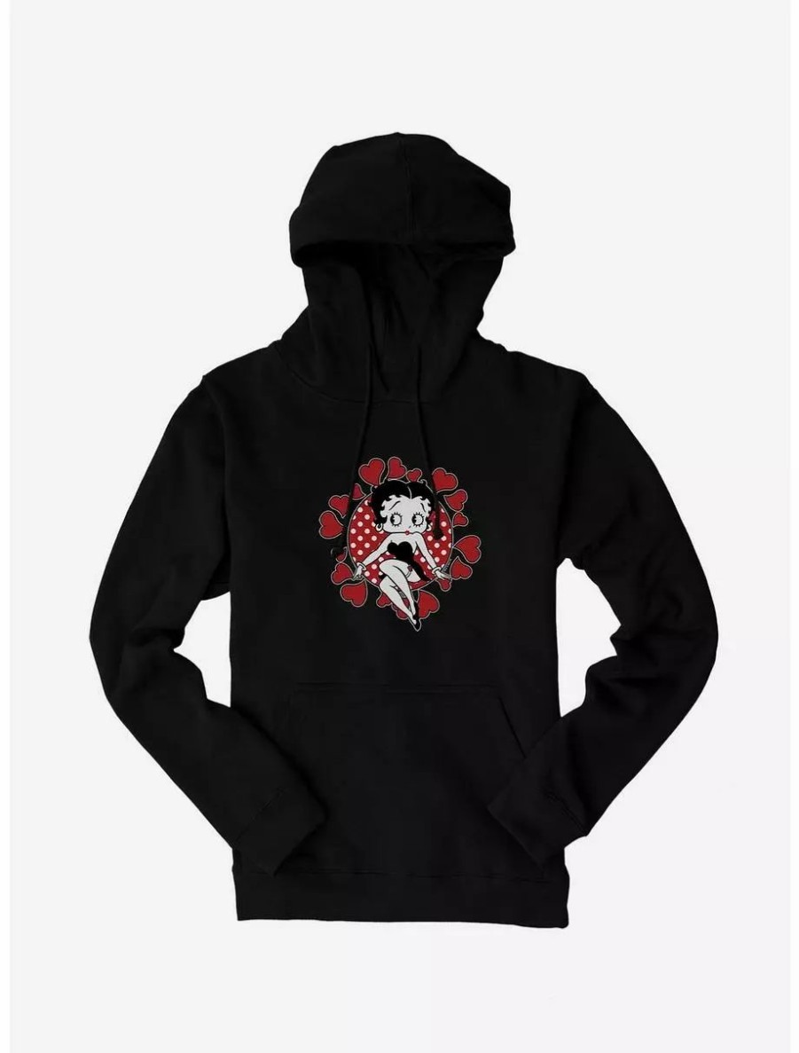 Hoodies * | Boxlunch Betty Boop Surrounded By Love Hoodie