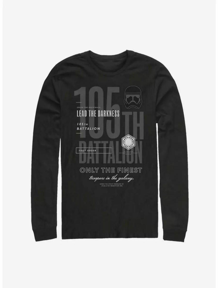 Long Sleeves * | Boxlunch Star Wars Episode Ix The Rise Of Skywalker Lead Darkness Long-Sleeve T-Shirt