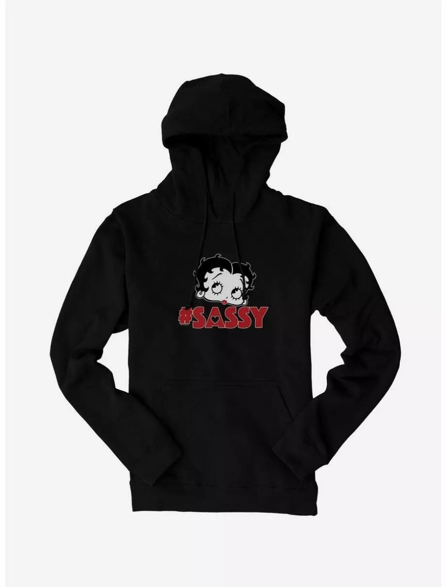 Hoodies * | Boxlunch Betty Boop Hashtag Sassy Hoodie