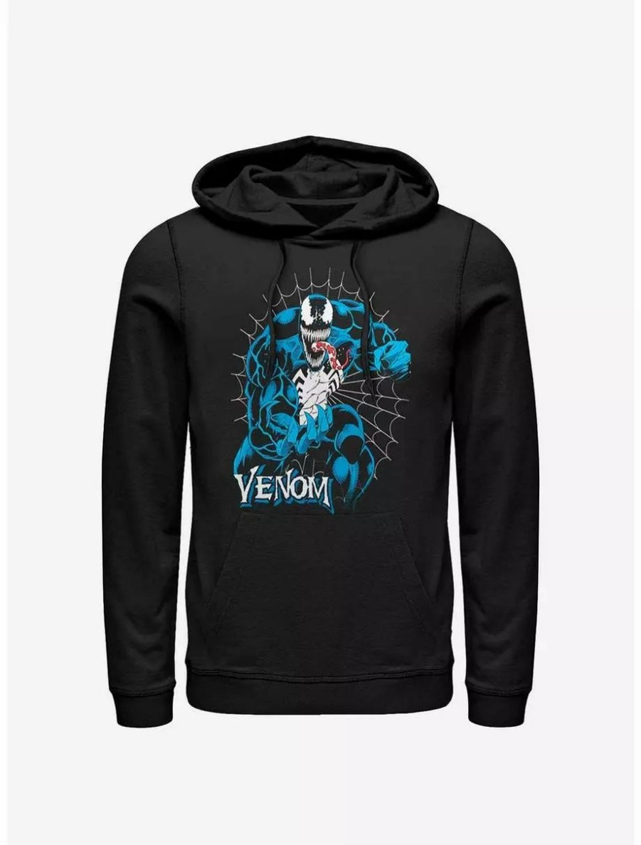 Hoodies * | Boxlunch Marvel Venom Tangled Web Hoodie