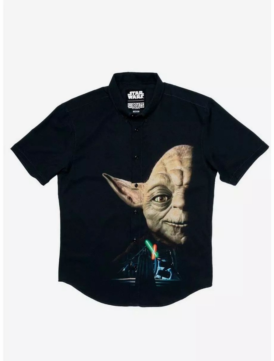 Button-Up Tops * | Boxlunch Rsvlts Star Wars Do Or Do Not Kunuflex Short Sleeve Shirt