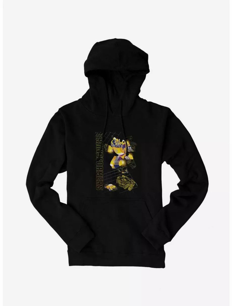 Hoodies * | Boxlunch Transformers Bumblebee Grid Hoodie