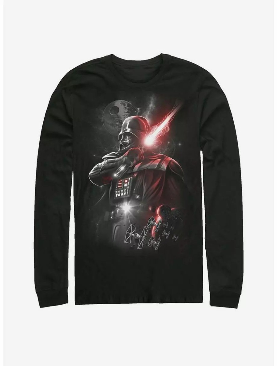 Long Sleeves * | Boxlunch Star Wars Epic Darth Vader Long Sleeve T-Shirt