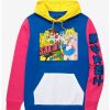 Hoodies * | Pretty Guardian Sailor Moon Sailor Guardians Group Portrait Color Block Hoodie Boxlunch Exclusive