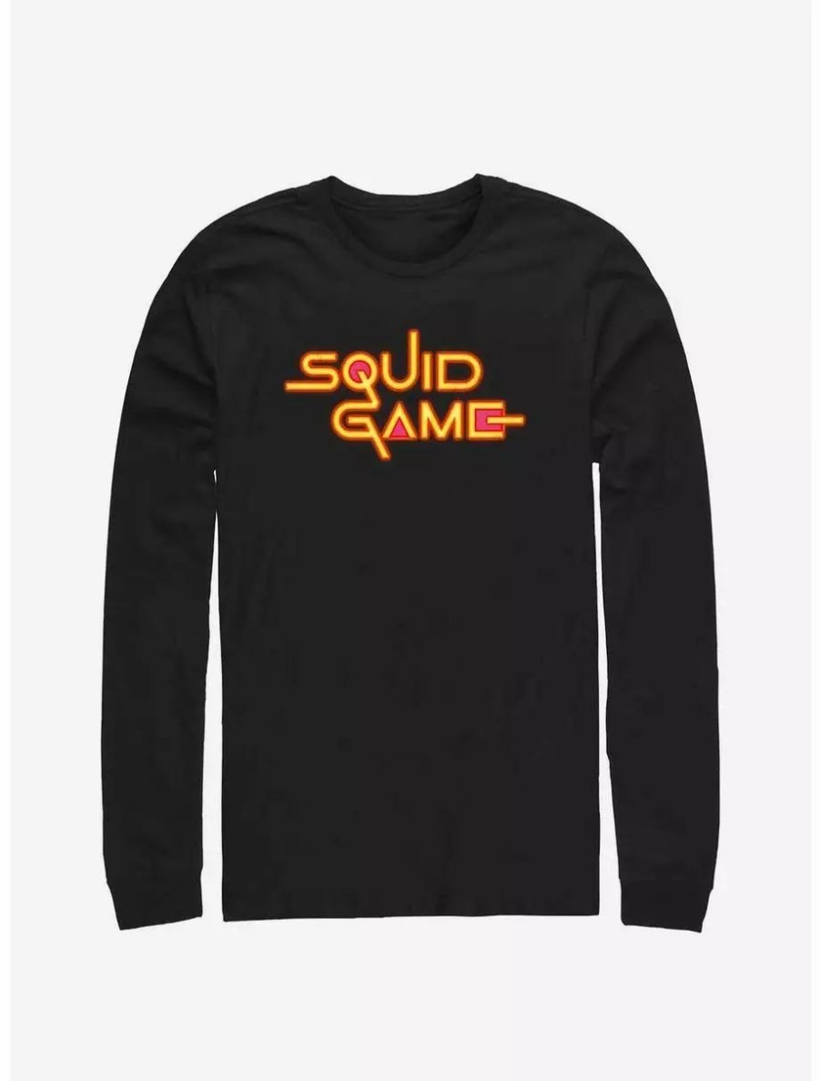 Long Sleeves * | Boxlunch Squid Game Bright Logo Long Sleeve T-Shirt