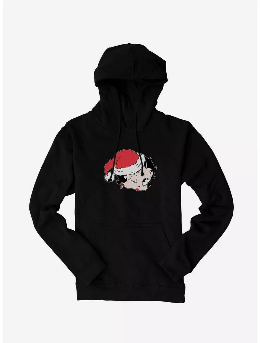 Hoodies * | Boxlunch Betty Boop Christmas Kiss Hoodie