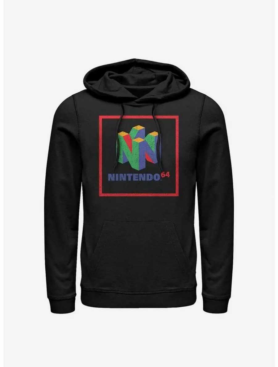 Hoodies * | Boxlunch Nintendo N64 Logo Hoodie