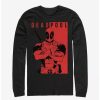 Long Sleeves * | Boxlunch Marvel Deadpool Police Long-Sleeve T-Shirt