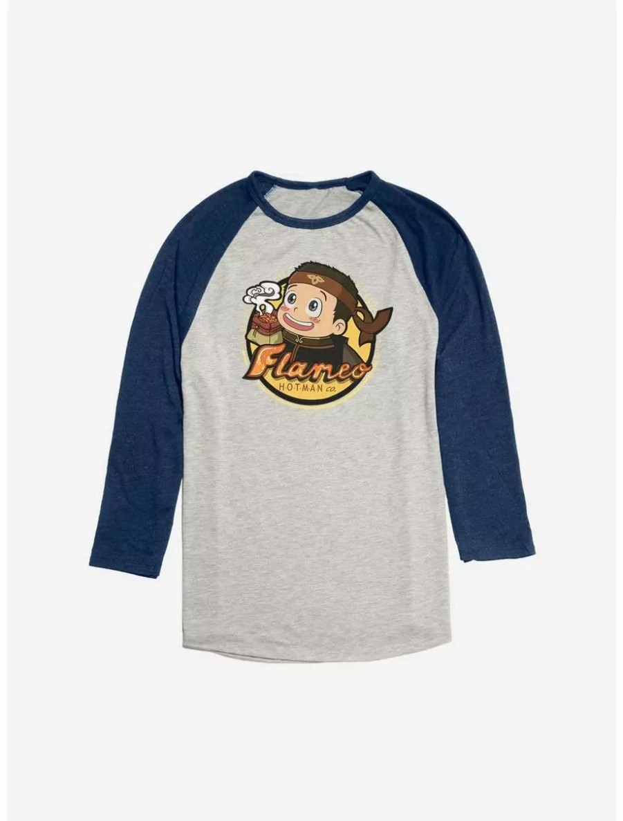 Long Sleeves * | Avatar: The Last Airbender Flameo Hotman Raglan Boxlunch Exclusive