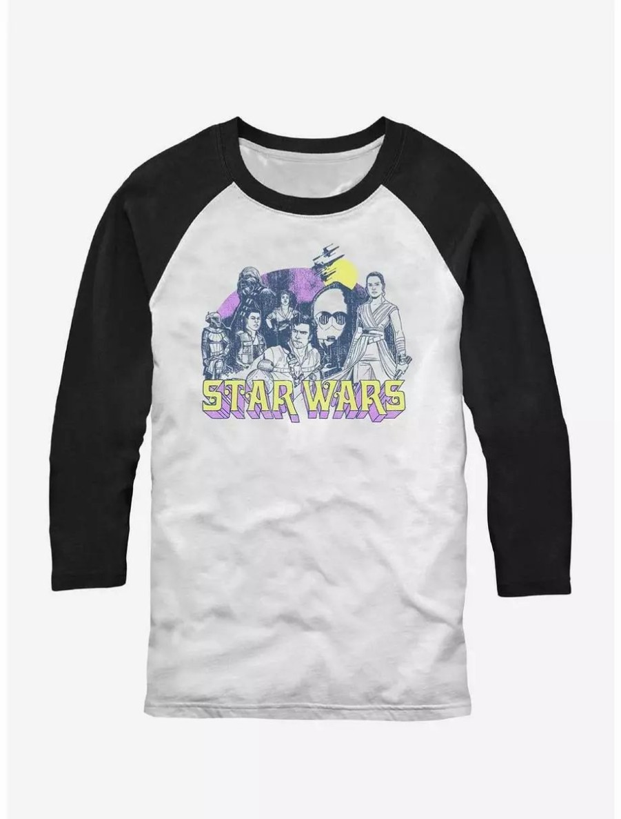 Long Sleeves * | Boxlunch Star Wars Retro Rebel Alliance Raglan