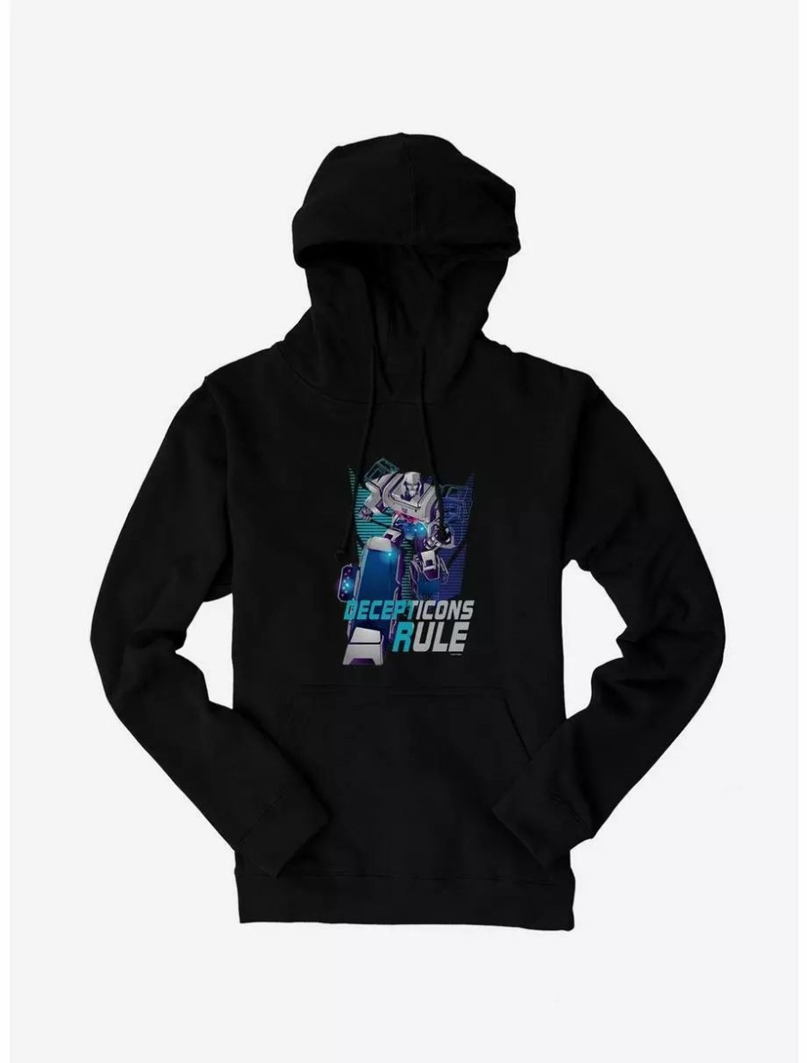 Hoodies * | Boxlunch Transformers Decepticons Rule Grid Hoodie