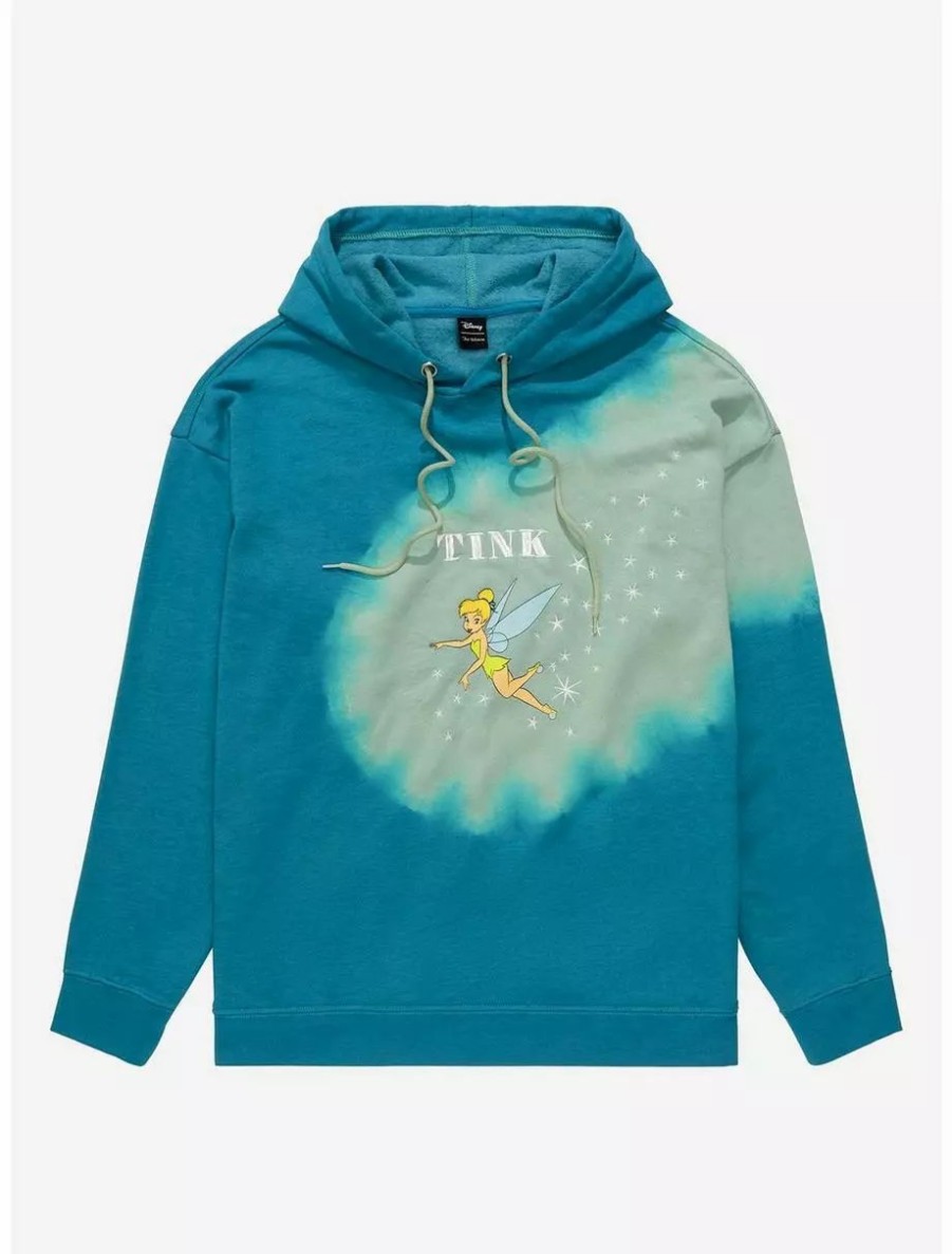 Hoodies * | Boxlunch Disney Peter Pan Tinker Bell Radial Dye Hoodie