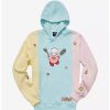 Hoodies * | Nintendo Kirby Chef Kirby Color Blocked Hoodie Boxlunch Exclusive