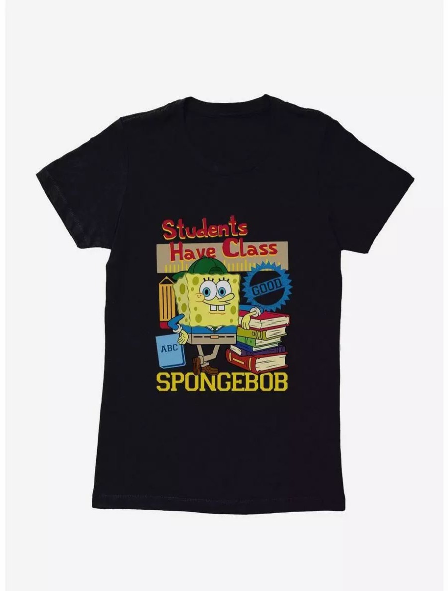 Graphic Tees * | Boxlunch Spongebob Squarepants Students Have Class Womens T-Shirt