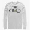 Long Sleeves * | Boxlunch Star Wars The Mandalorian Child Text Long-Sleeve T-Shirt