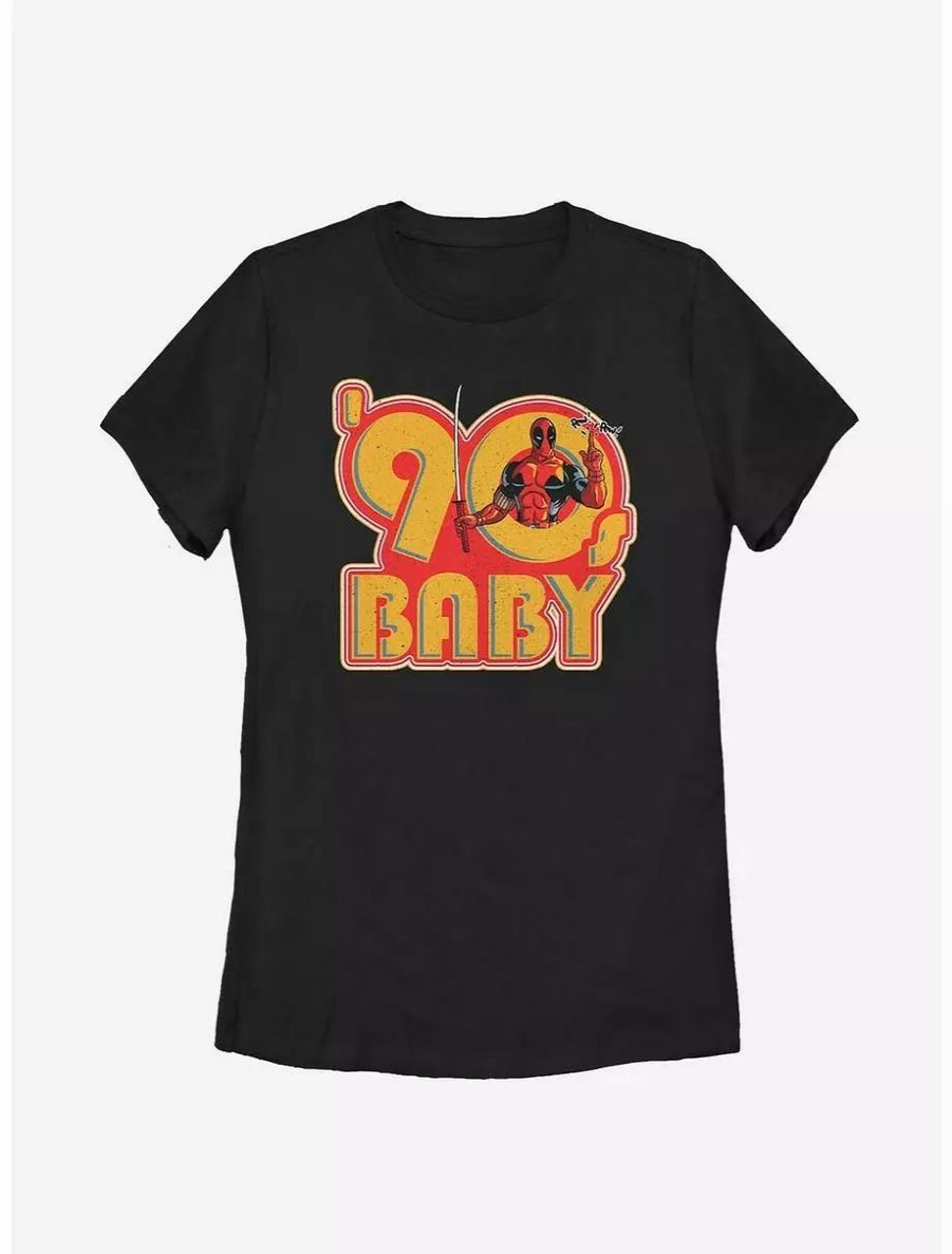 Graphic Tees * | Boxlunch Marvel Deadpool 90'S Baby Womens T-Shirt