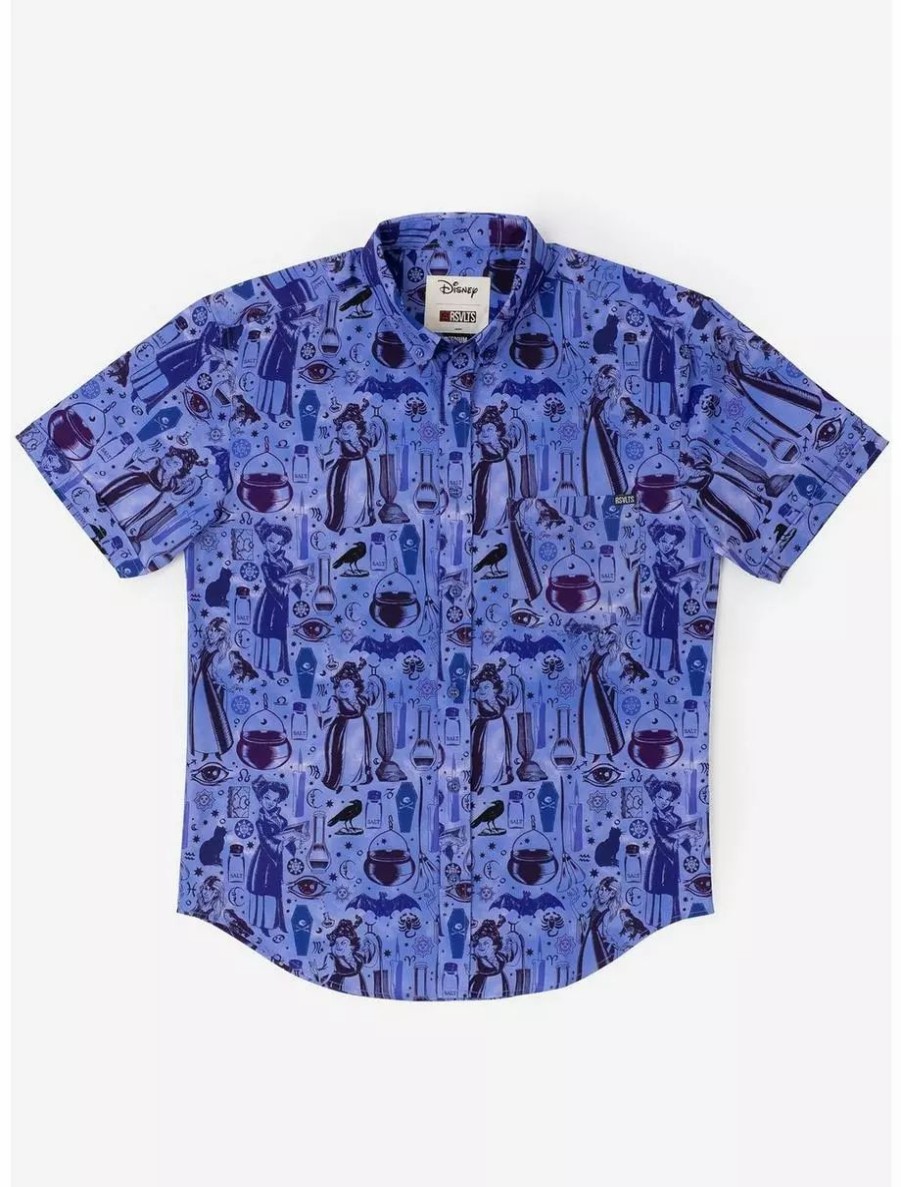 Button-Up Tops * | Boxlunch Rsvlts Disney Hocus Pocus Series 1 "The Sanderson Brew" Kunuflex Short Sleeve Shirt