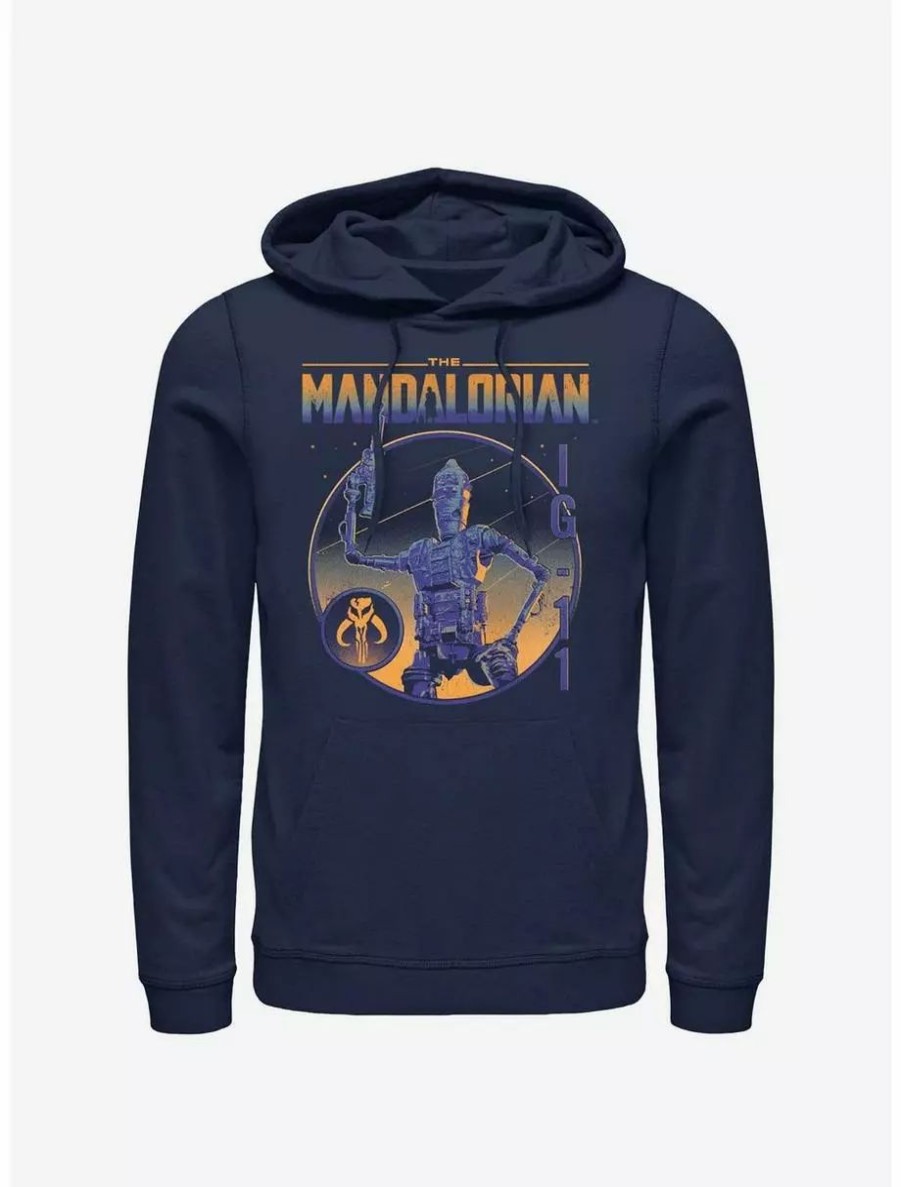 Hoodies * | Boxlunch Star Wars The Mandalorian Ig-11 Statue Hoodie