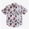 Button-Up Tops * | Boxlunch Rsvlts Street Fighter Art Of Ansatsuken Kunuflex Short Sleeve Shirt