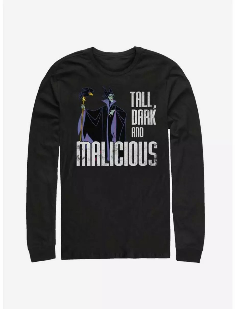 Long Sleeves * | Boxlunch Disney Sleeping Beauty Maleficent Tall Dark And Malicious Long-Sleeve T-Shirt