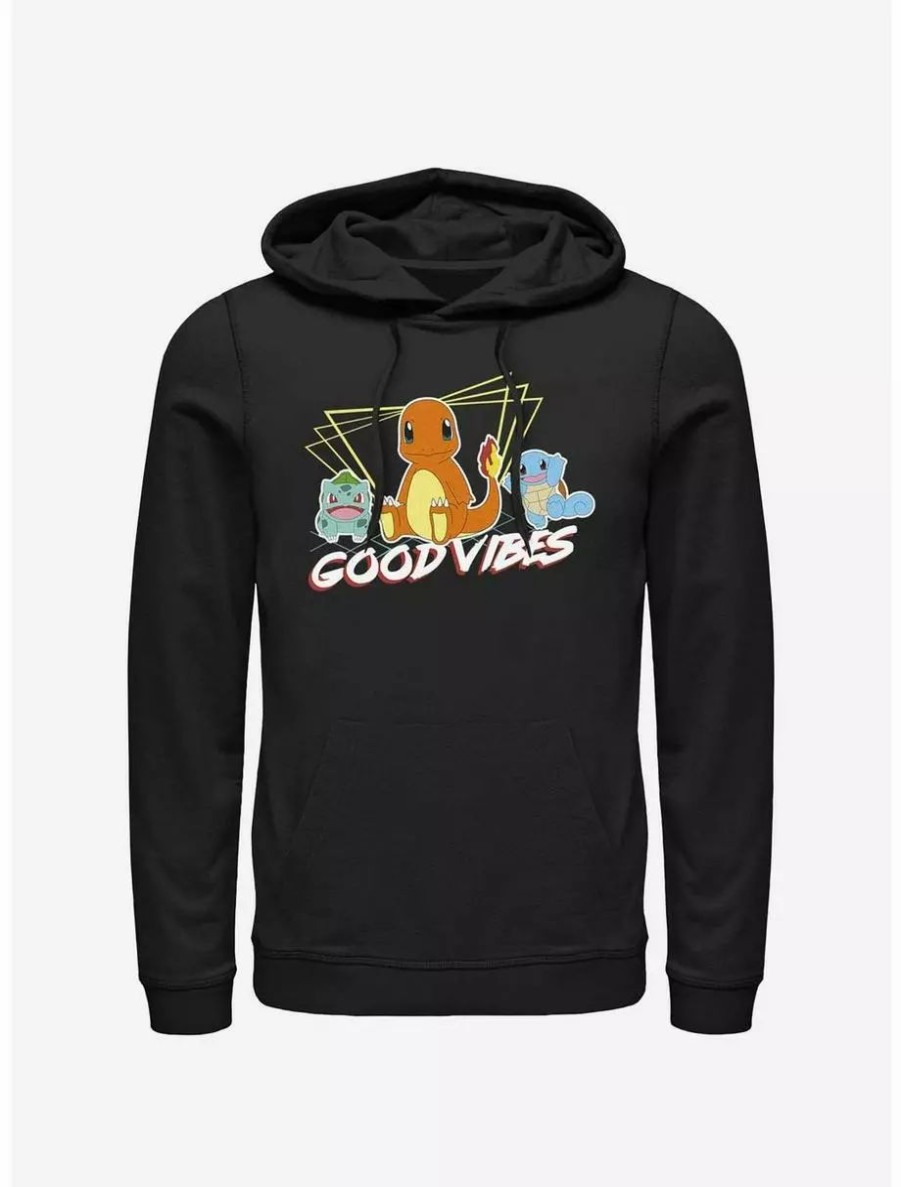 Hoodies * | Boxlunch Pokemon Good Vibes Starter Pack Hoodie