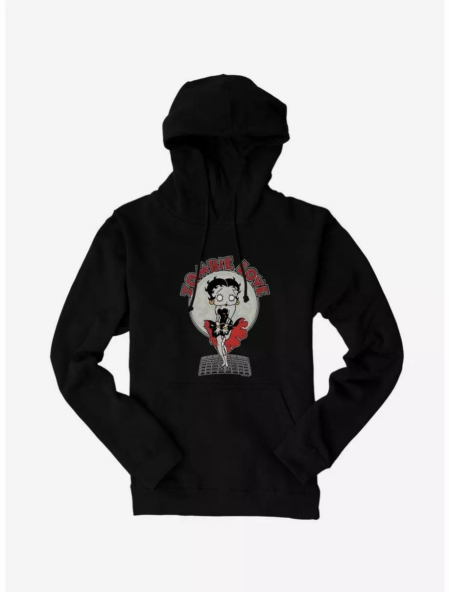 Hoodies * | Boxlunch Betty Boop Zombie Love Street Grate Hoodie