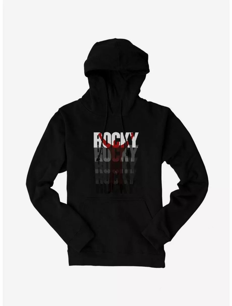 Hoodies * | Boxlunch Rocky Victory Training Stance Logo Hoodie