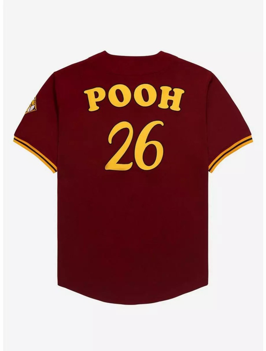 Button-Up Tops * | Disney Winnie The Pooh Hundred Acre Wood Baseball Jersey Boxlunch Exclusive