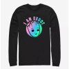 Long Sleeves * | Boxlunch Marvel I Am Groot Holographic Long Sleeve T-Shirt