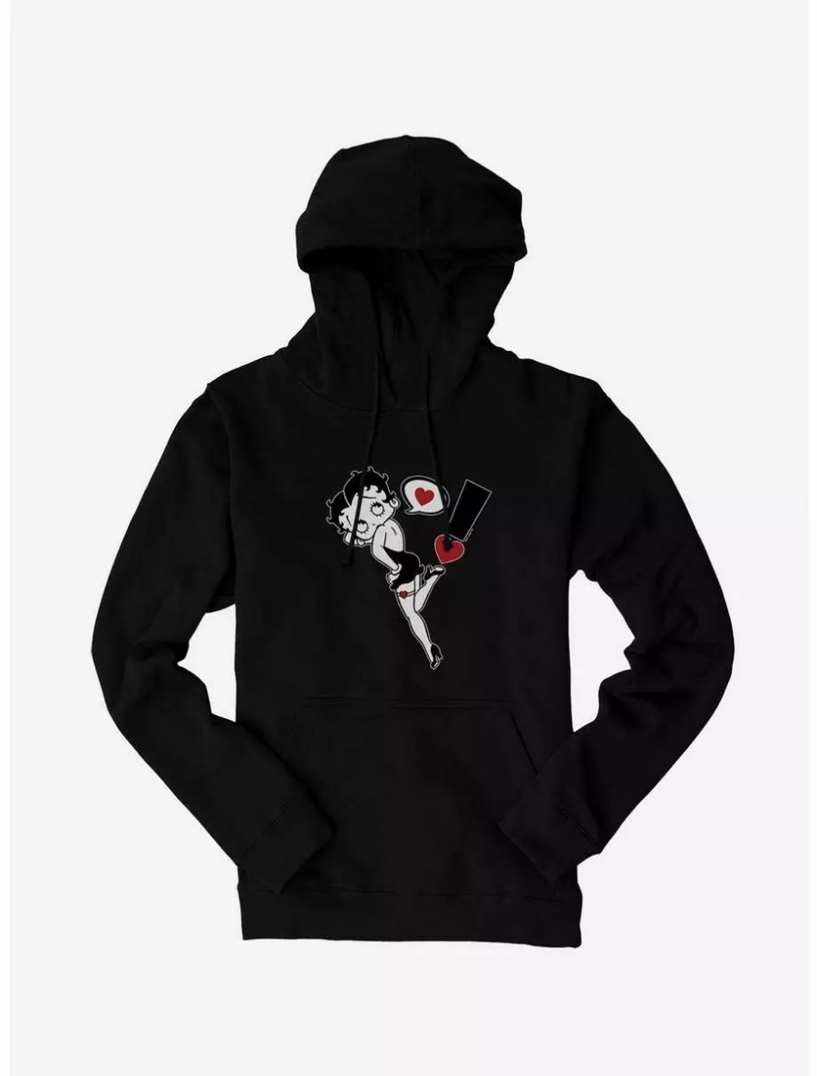 Hoodies * | Boxlunch Betty Boop Exclamation Of Love Hoodie